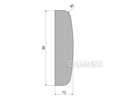 MIKROPORÖSE GUMMIPROFILE D-FORM